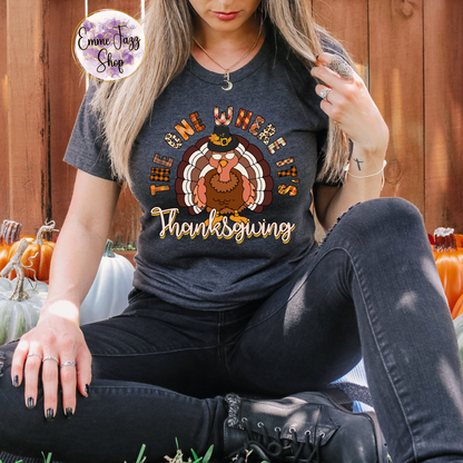 The one where it's Thanksgiving adult Tshirt