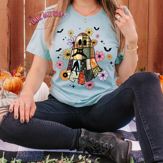 Floral Patchwork Ghost Shirt