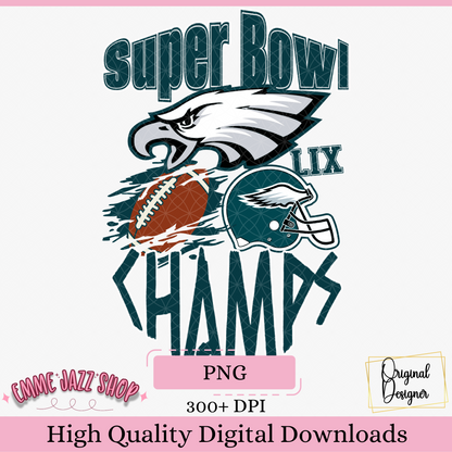 Superbowl Champs Eagles PNG *Digital Download*