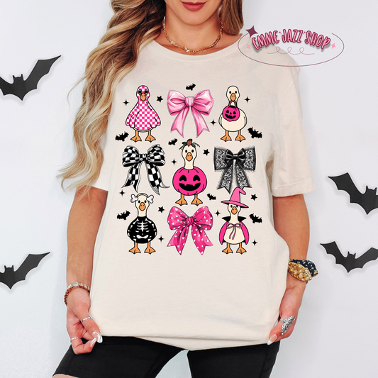 Girly Halloween Goose Shirt