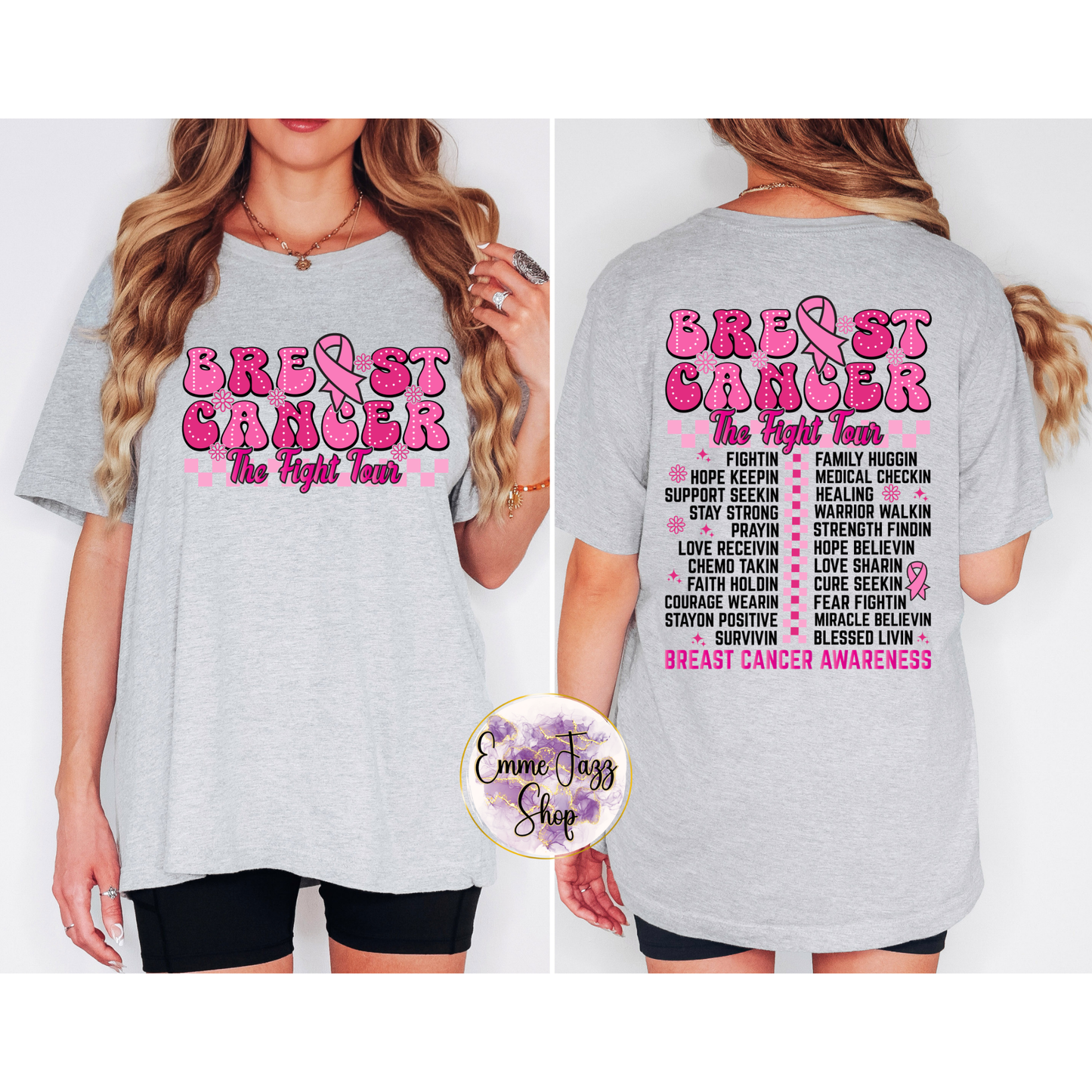 Breast Cancer The Fight Tour Tshirt