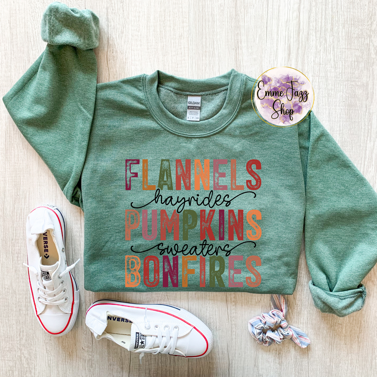 Flannels, Hayrides, Pumpkins, Sweaters, Bonfires Sweatshirt