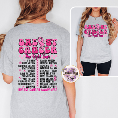 Breast Cancer The Fight Tour Tshirt