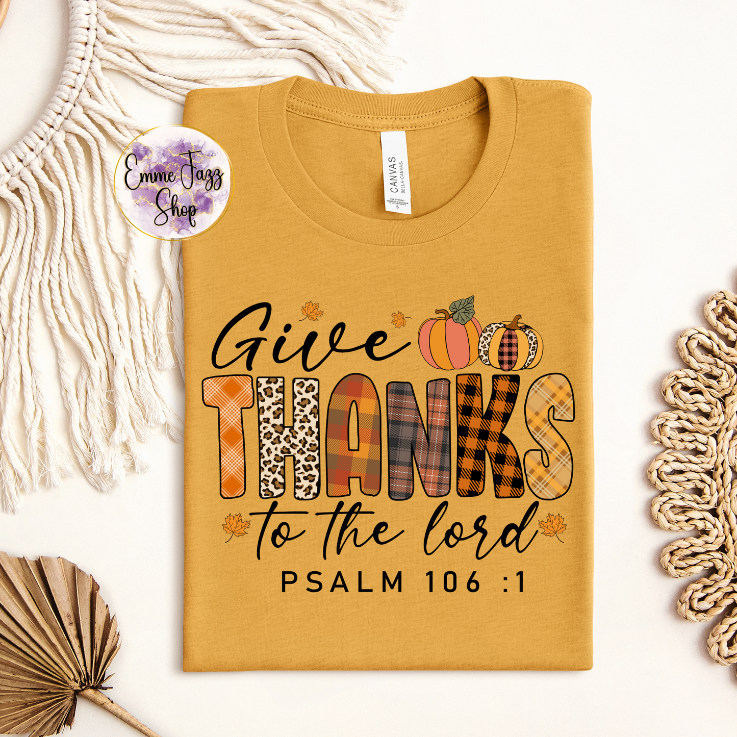 Give Thanks To The Lord Adult Tshirt