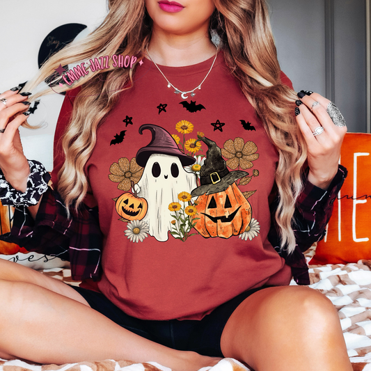 Rustic Pumpkin & Ghost Shirt