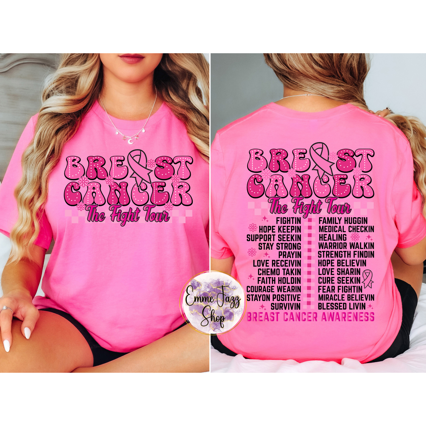 Breast Cancer The Fight Tour Tshirt