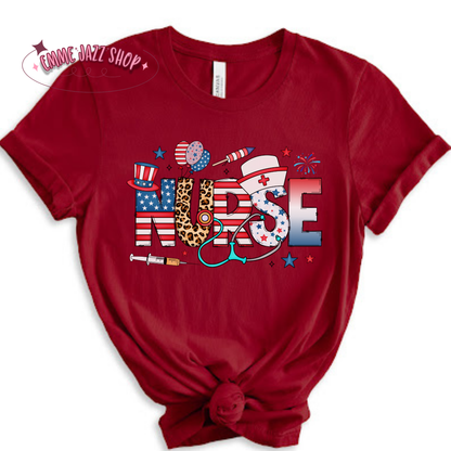 Nurse Fourth Of July T-Shirt