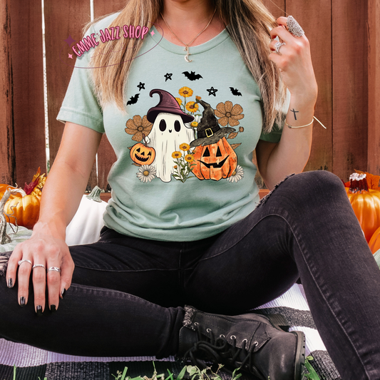 Rustic Pumpkin & Ghost Shirt