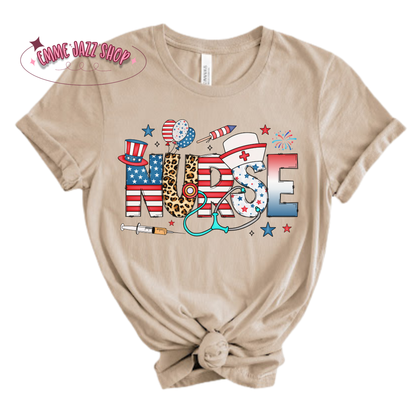 Nurse Fourth Of July T-Shirt