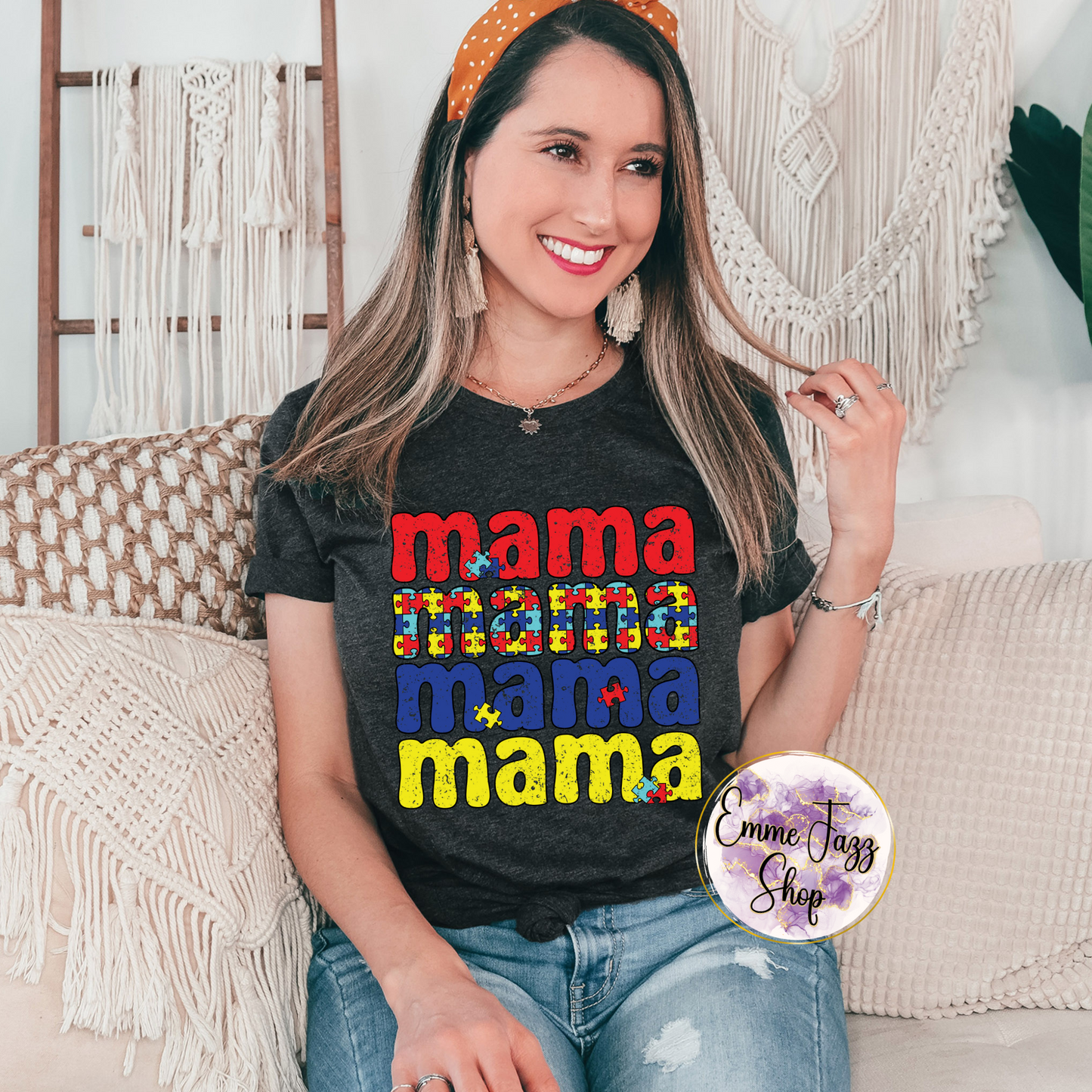 Mama Autismus Puzzle Shirt