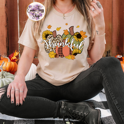 Thankful Pumpkin Adult T-shirt