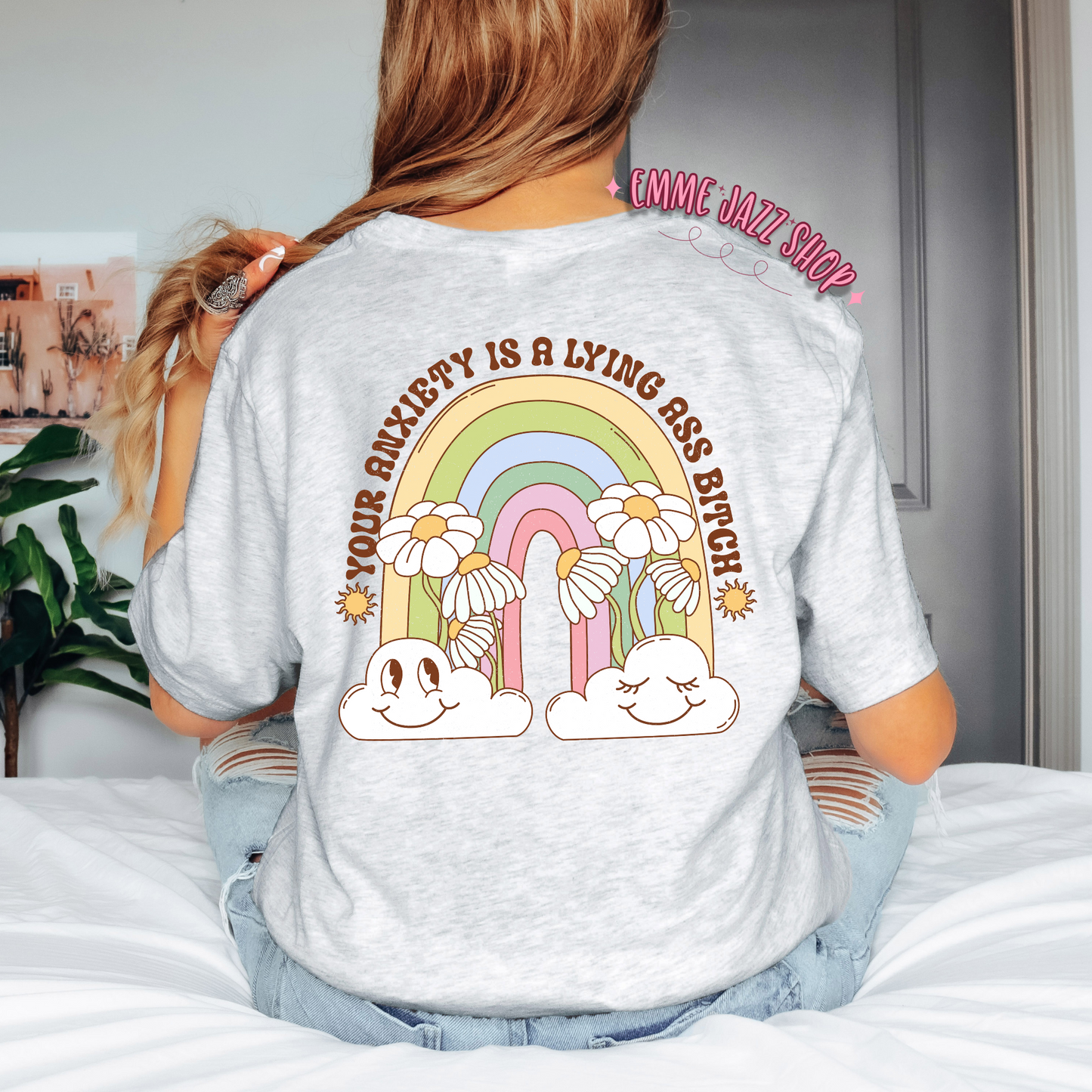Anxiety Shirt Front & Back Designs