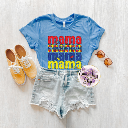 Mama Autismus Puzzle Shirt