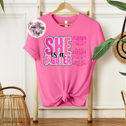 She is a fighter, breast cancer awareness shirt