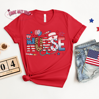 Nurse Fourth Of July T-Shirt