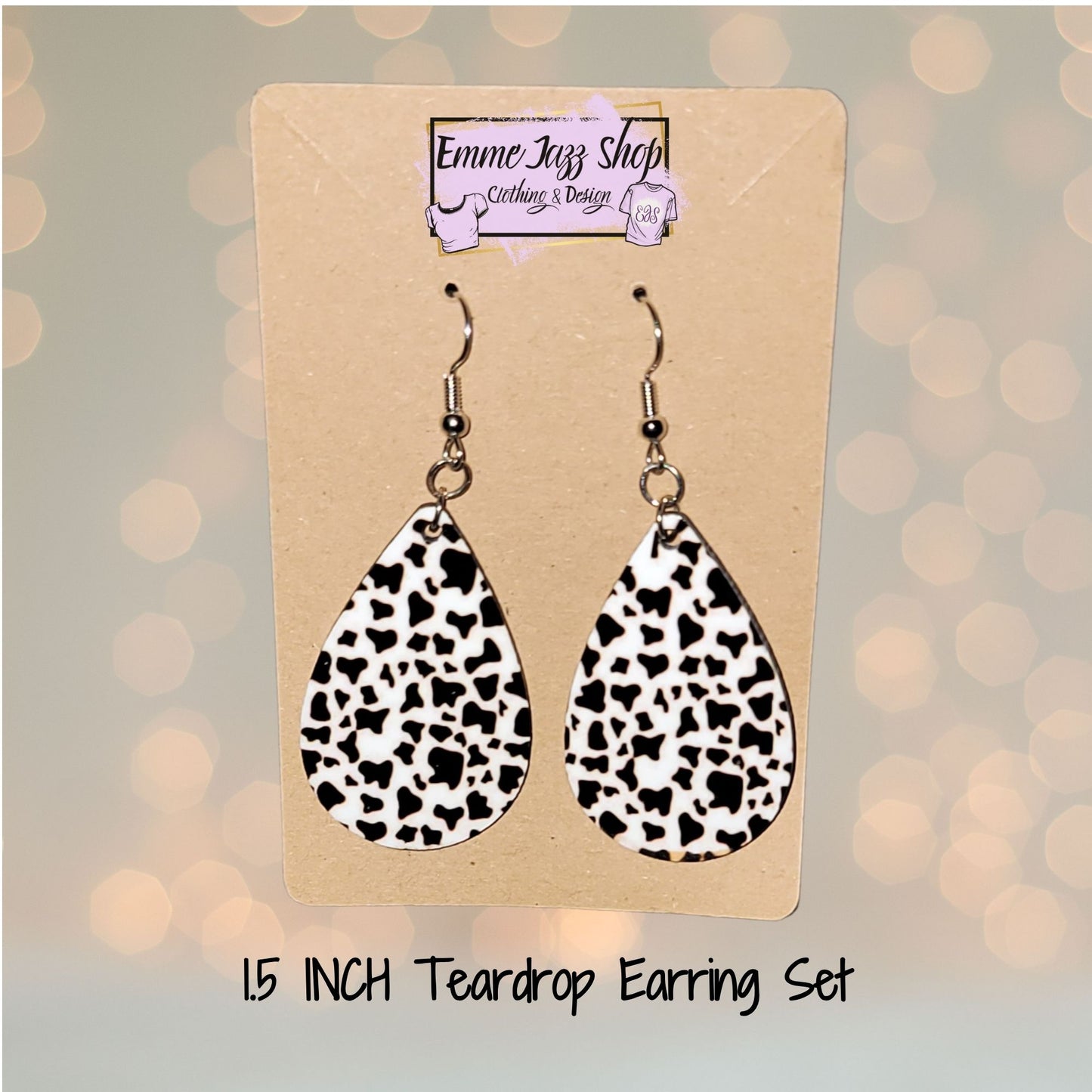 Cow Print Earrings