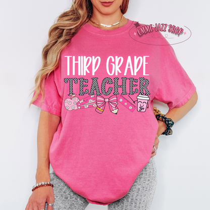 Checkered K-6th Teacher Shirt
