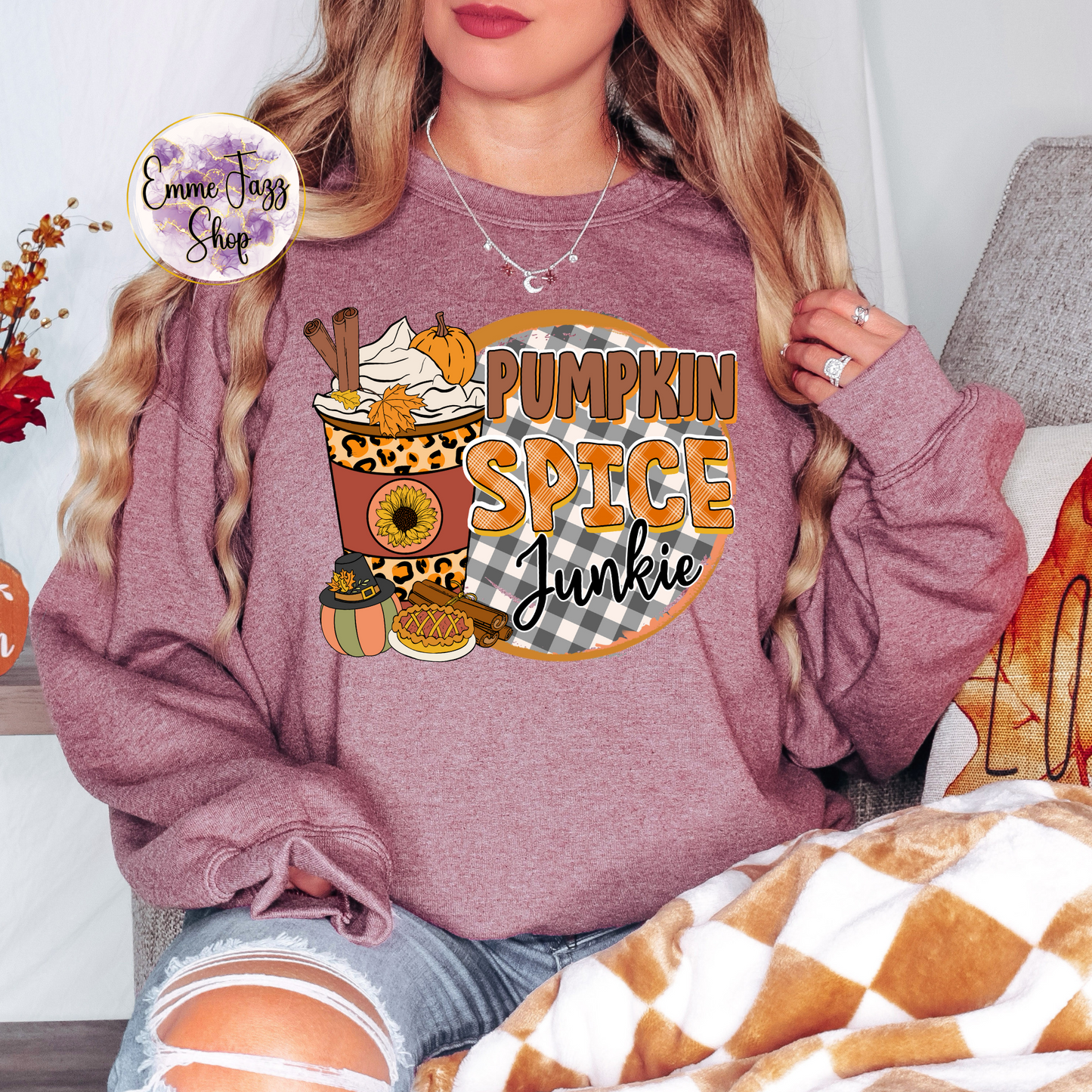 Pumpkin Spice Junkie Adult Sweatshirt