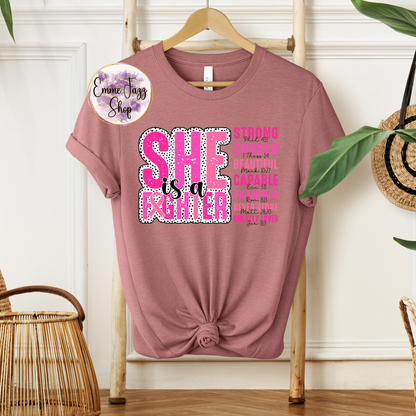 She is a fighter, breast cancer awareness shirt