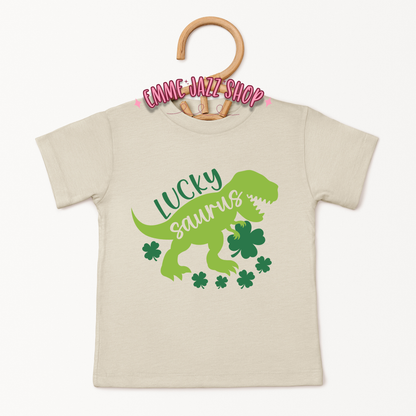 St. Patricks Day Dino Shirt For Infant/Toddler