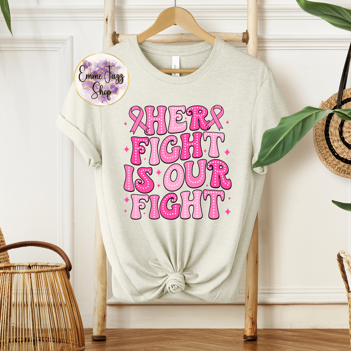 Her fight is our fight breast cancer awareness shirt