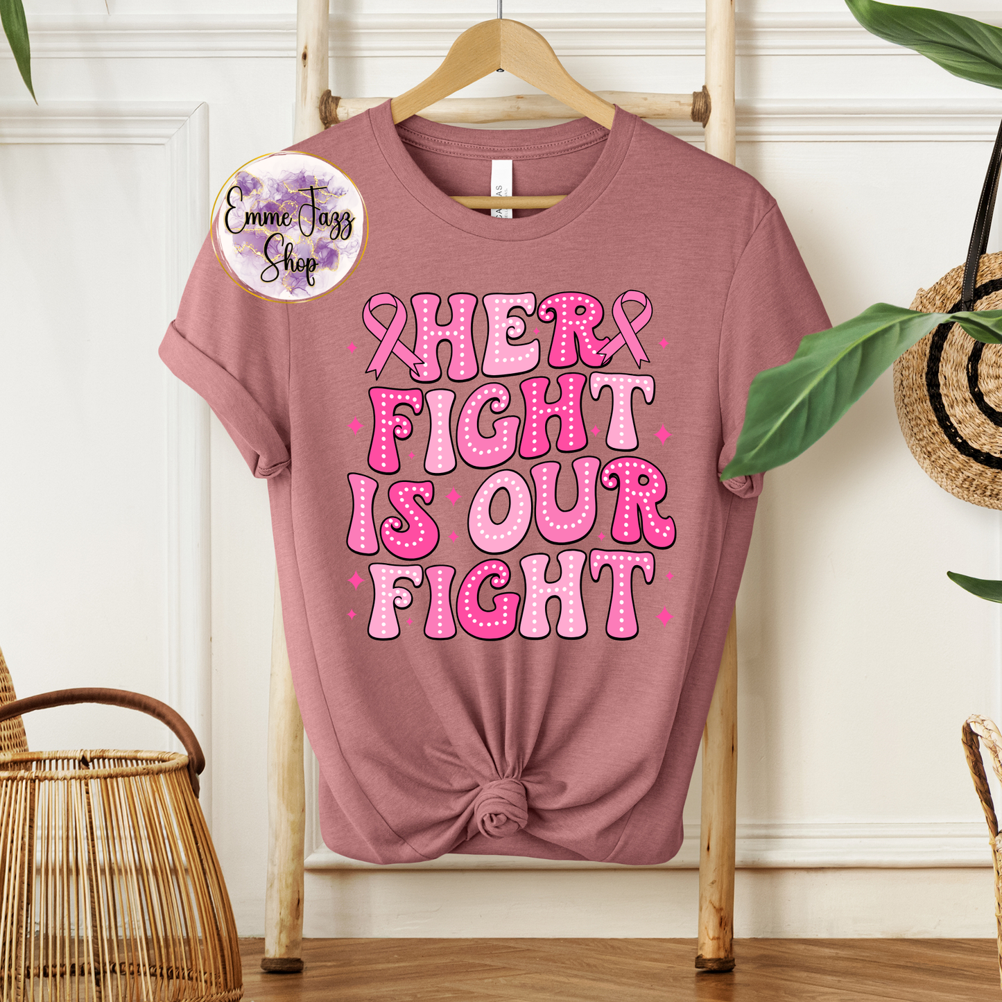 Her fight is our fight breast cancer awareness shirt