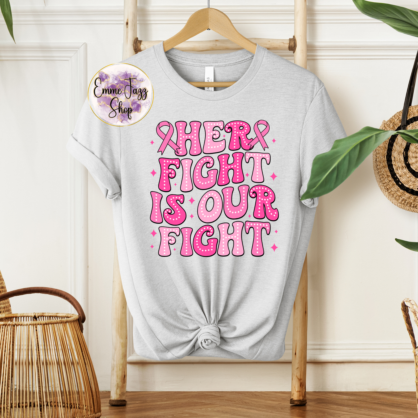 Her fight is our fight breast cancer awareness shirt