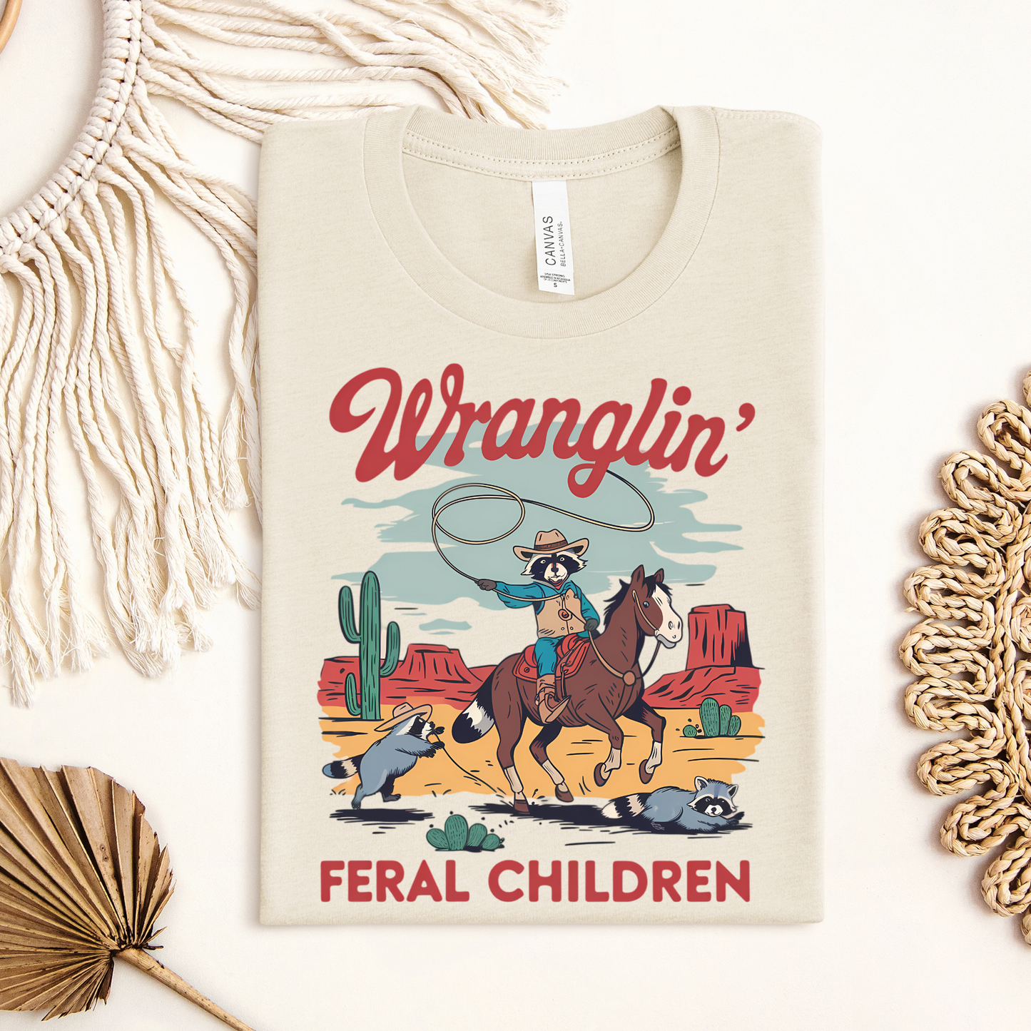 Wranglin' Feral Children Adult Shirt