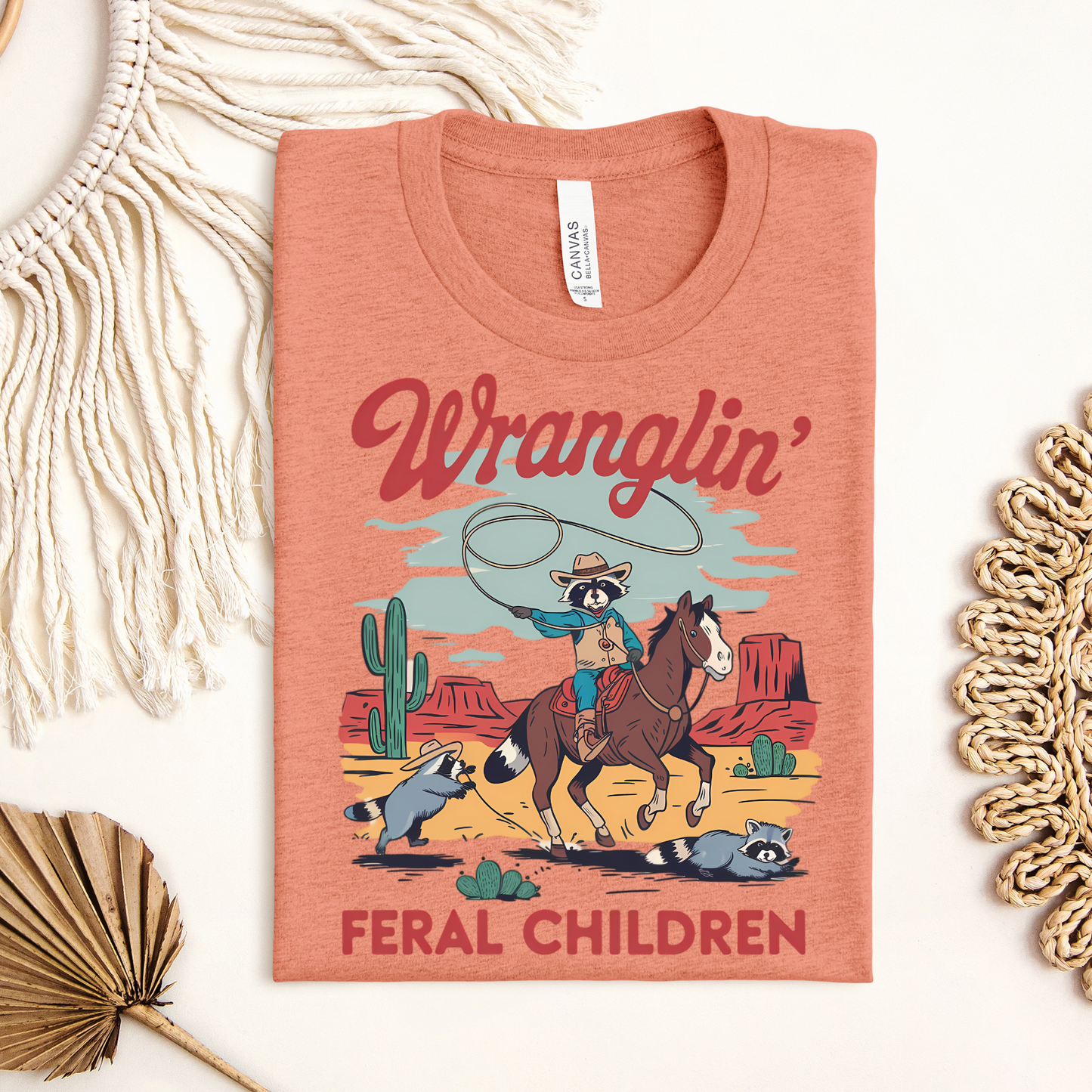 Wranglin' Feral Children Adult Shirt
