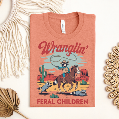 Wranglin' Feral Children Adult Shirt