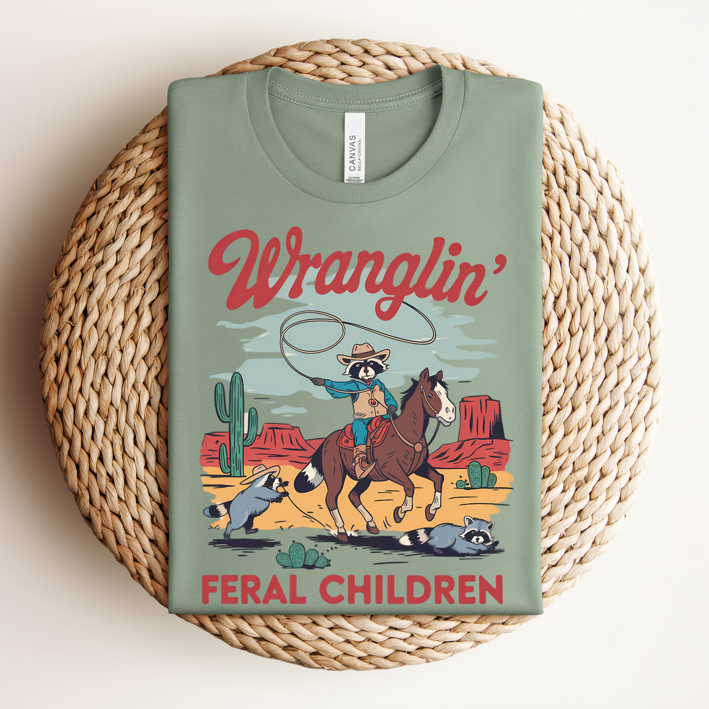 Wranglin' Feral Children Adult Shirt