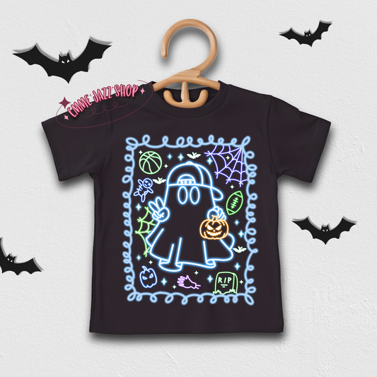 Neon Boy Ghost Toddler Shirt