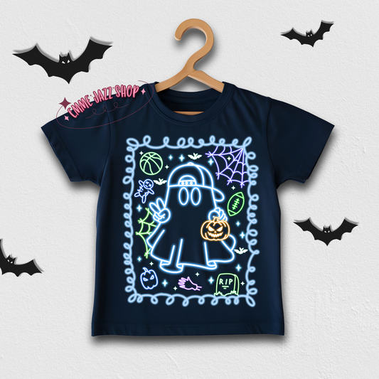 Neon Boy Ghost Toddler Shirt