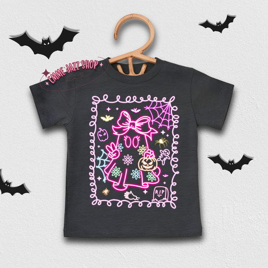 Neon Girl Ghost Toddler Shirt