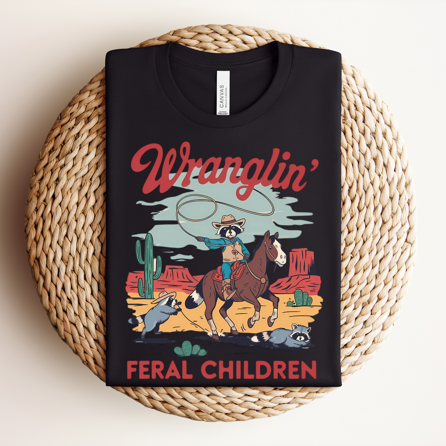 Wranglin' Feral Children Adult Shirt