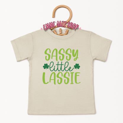 Sassy Little Lassie St. Patricks Day Shirt For Infant/Toddler