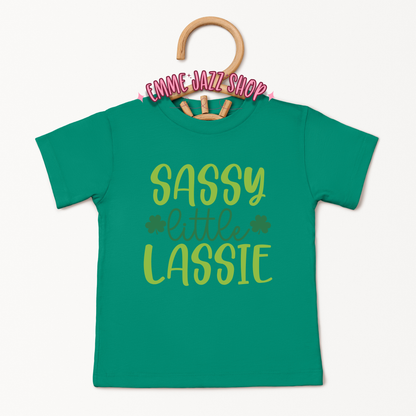 Sassy Little Lassie St. Patricks Day Shirt For Infant/Toddler