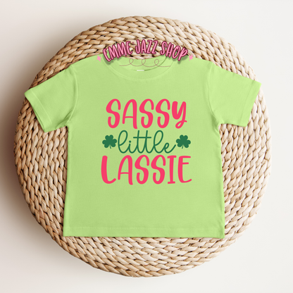 Sassy Little Lassie St. Patricks Day Shirt For Infant/Toddler