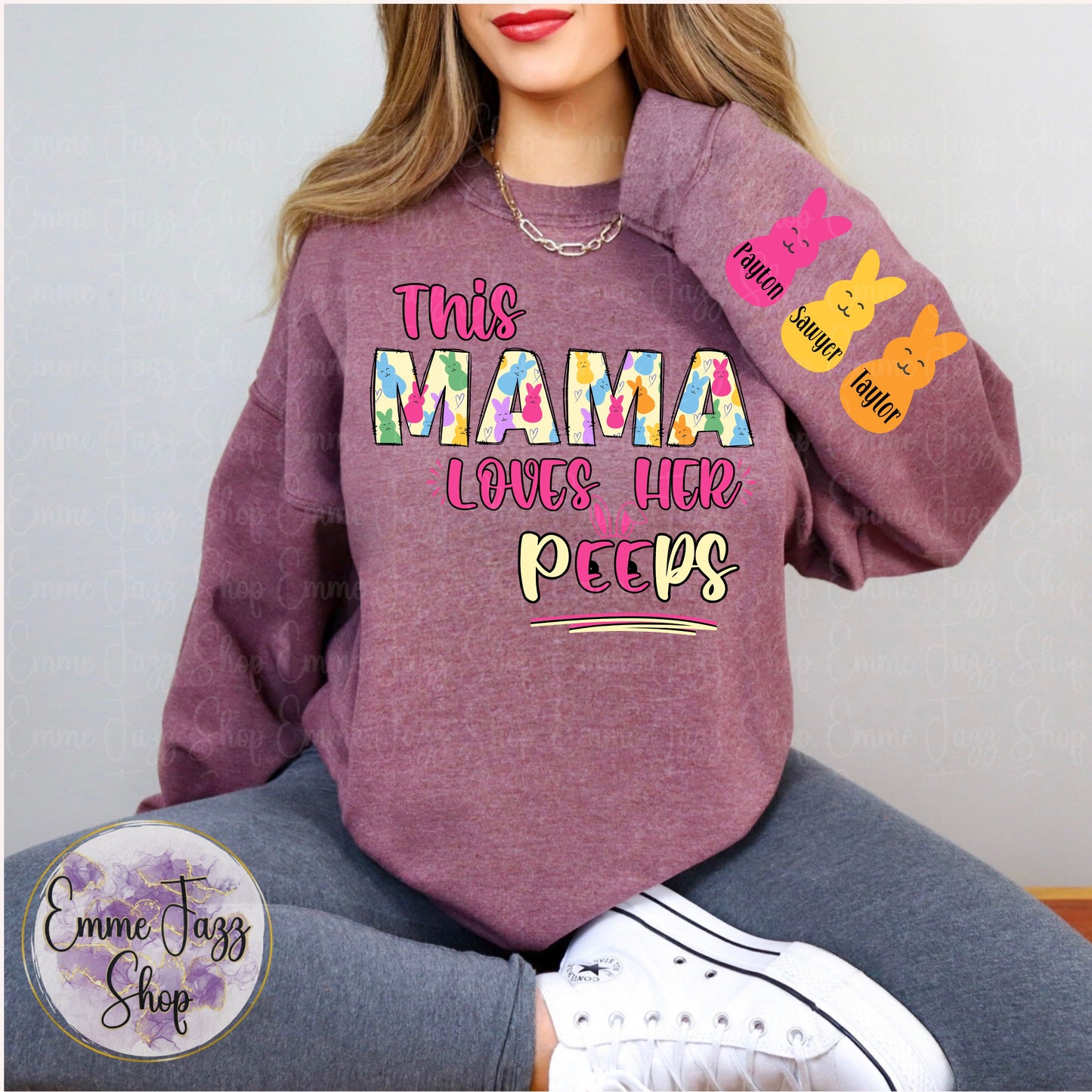 Personalisiertes Oster-Mama-Sweatshirt