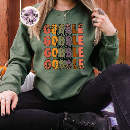 Gobble Baby Gobble Adult Sweatshirt