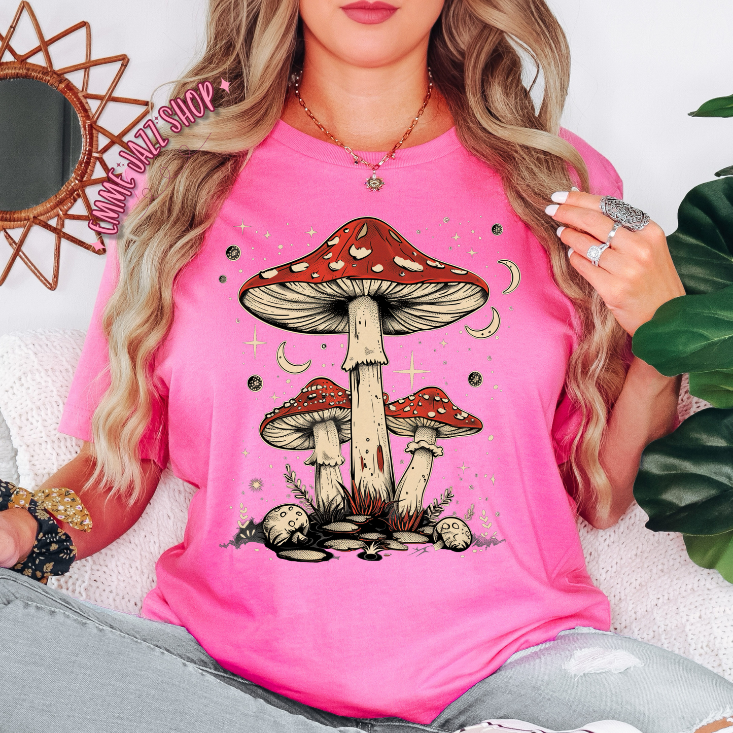 Red Mushroom Adult Tshirt