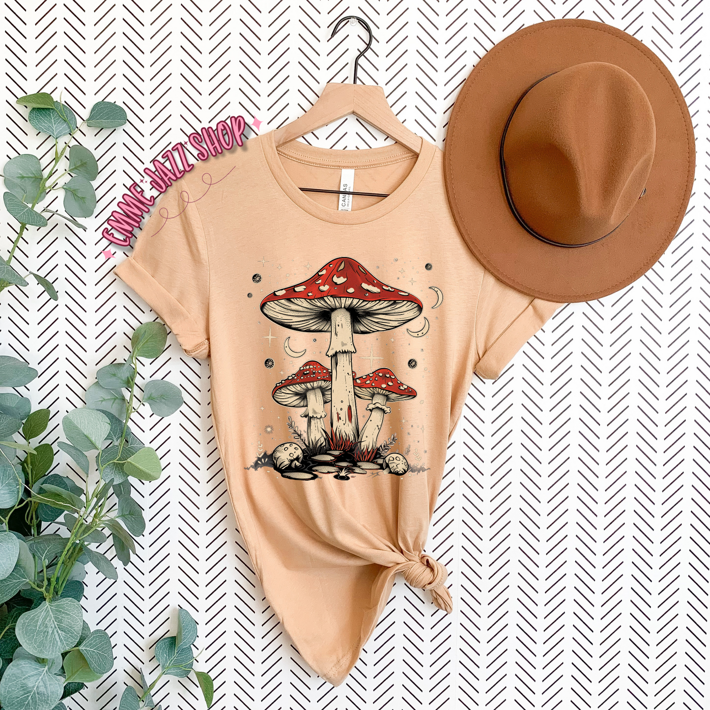 Red Mushroom Adult Tshirt