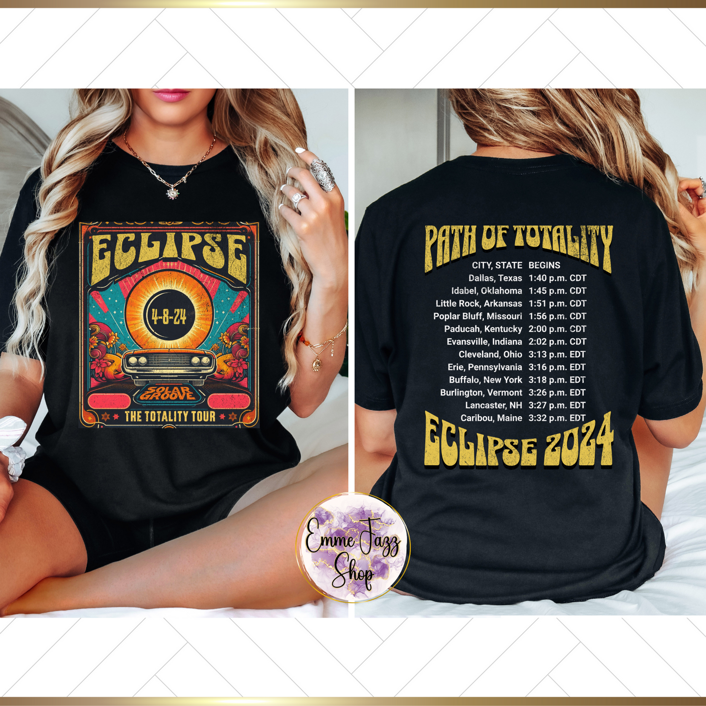 Eclipse-Shirts (Vorder- und Rückseite)