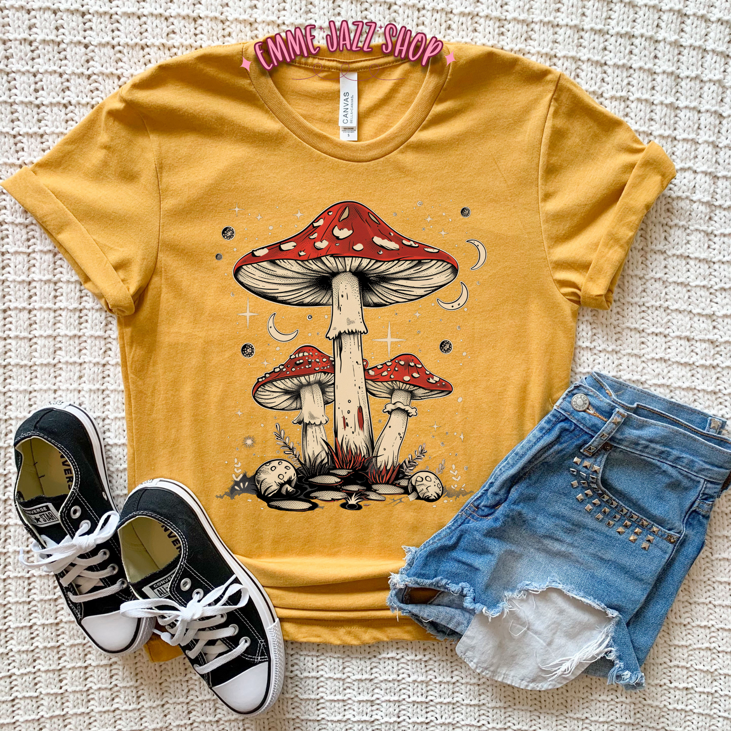 Red Mushroom Adult Tshirt