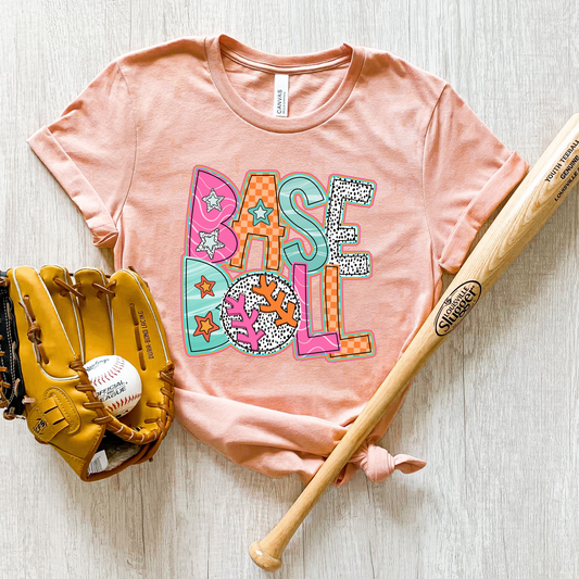 Colorful Baseball Shirt (Adult)