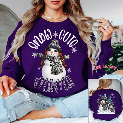 Snow Cute Mama & Mini PNG Digital Download Bundle