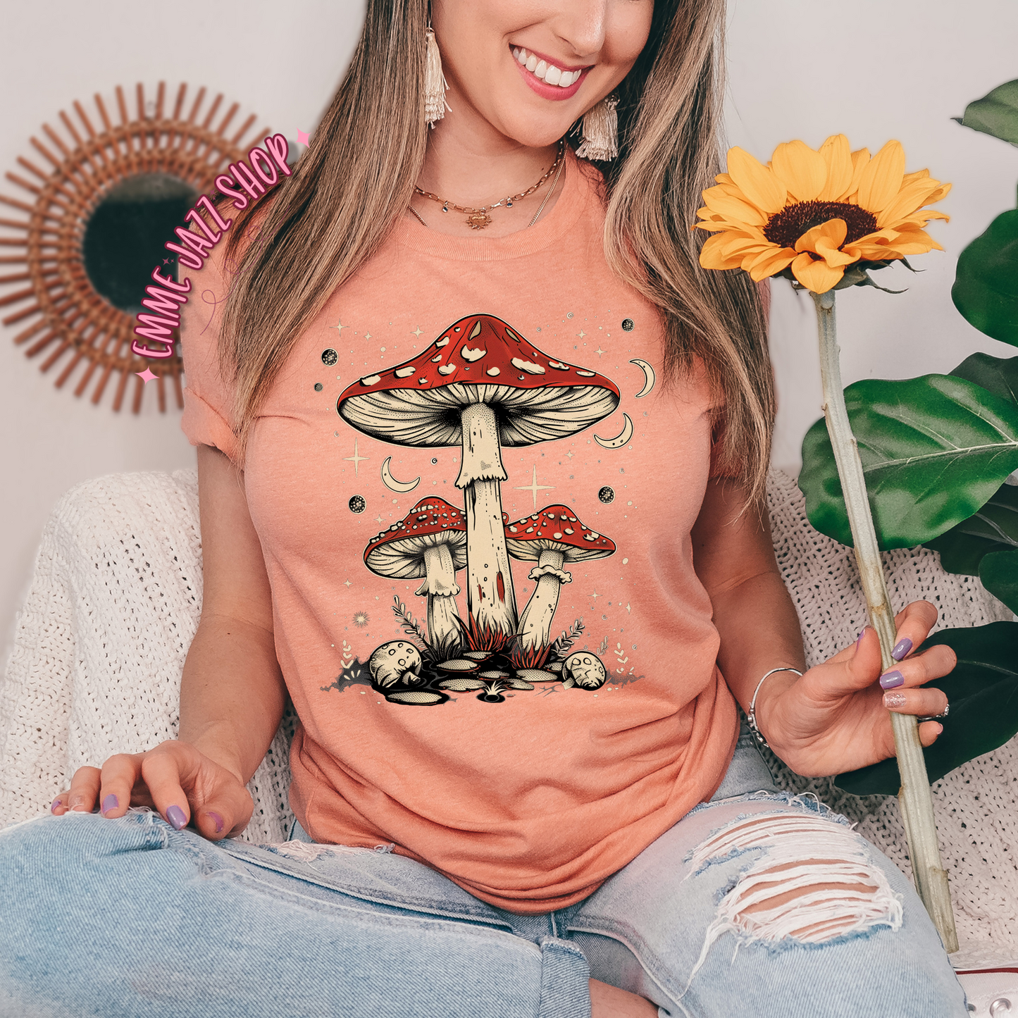 Red Mushroom Adult Tshirt