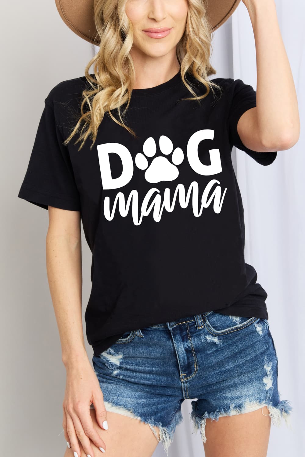 Simply Love Full Size DOG MAMA Graphic Cotton T-Shirt