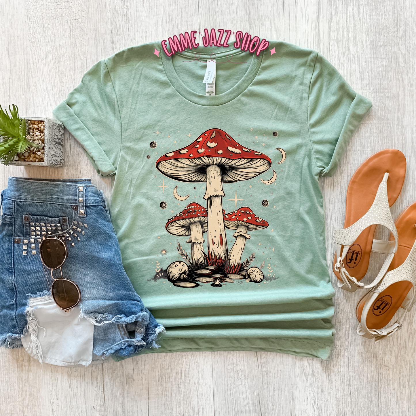 Red Mushroom Adult Tshirt