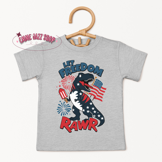 Dino Let Freedom Roar T-shirt - Toddler/Infant